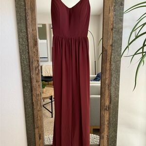 Revelry bridesmaids dress (burgundy)